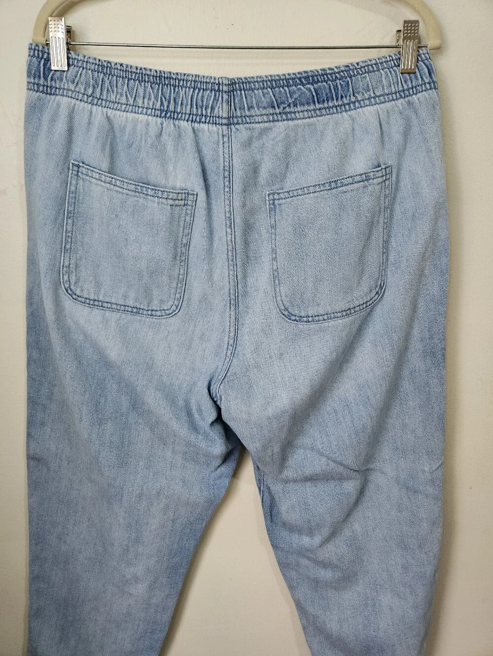 GAP Light Blue Lightweight Relaxed Drawstring Jeans Denim